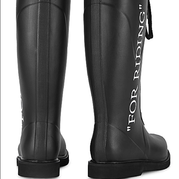 Off White Size 7 “For Riding” Rain Boots - Picture 2 of 4